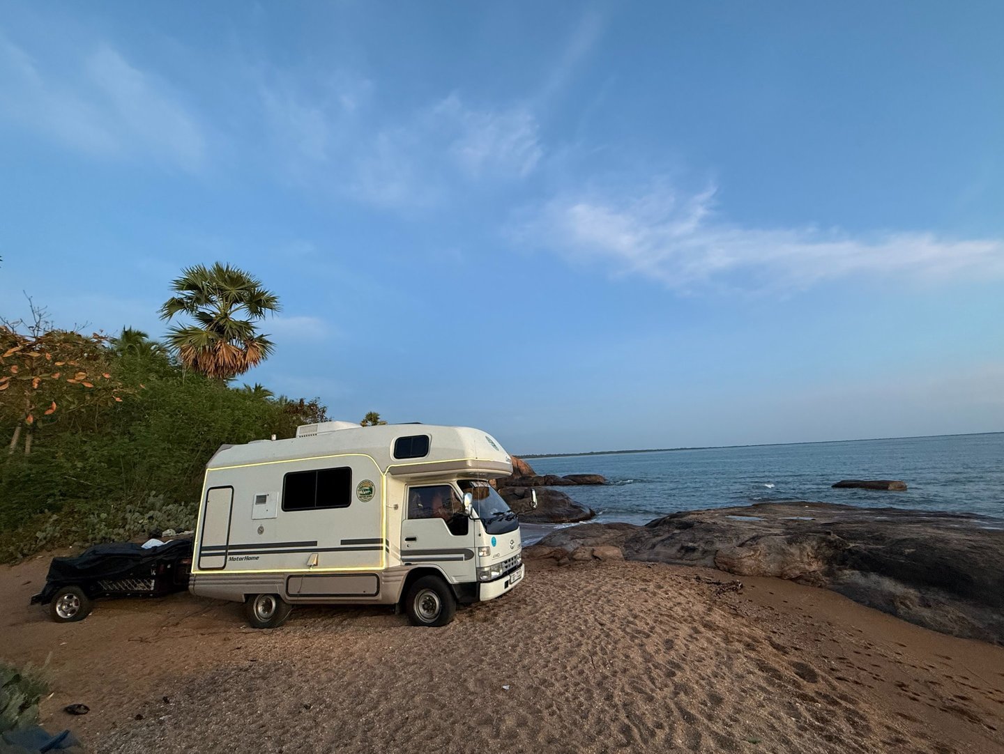 Camper van interior — living area